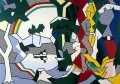 Landschaft mit Figuren und Regenbogen 1980 Roy Lichtenstein